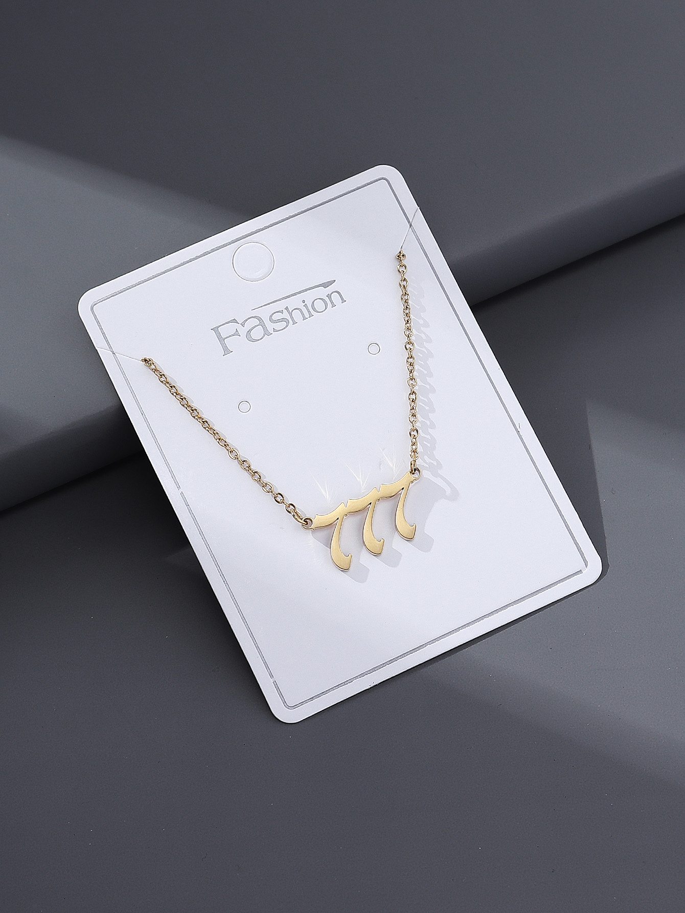 Fashion Number Stainless Steel Plating Pendant Necklace 1 Piece display picture 19