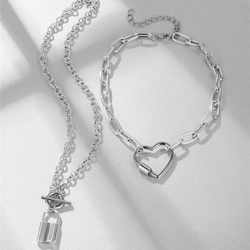 Fashion Star Heart Shape Alloy Plating Women's Layered Necklaces 1 Piece display picture 19