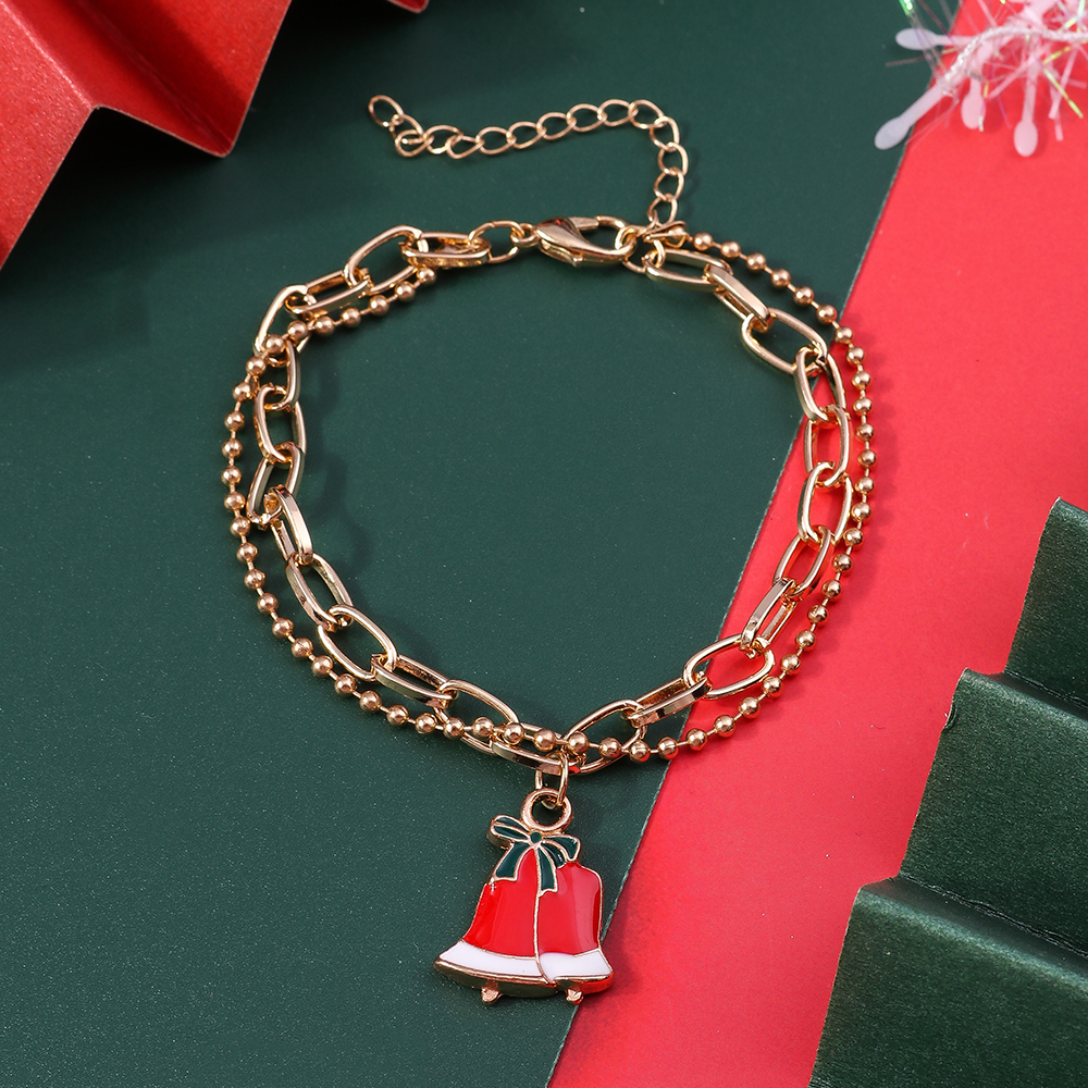 Fashion Christmas Tree Santa Claus Elk Alloy Women's Bracelets 1 Piece display picture 5