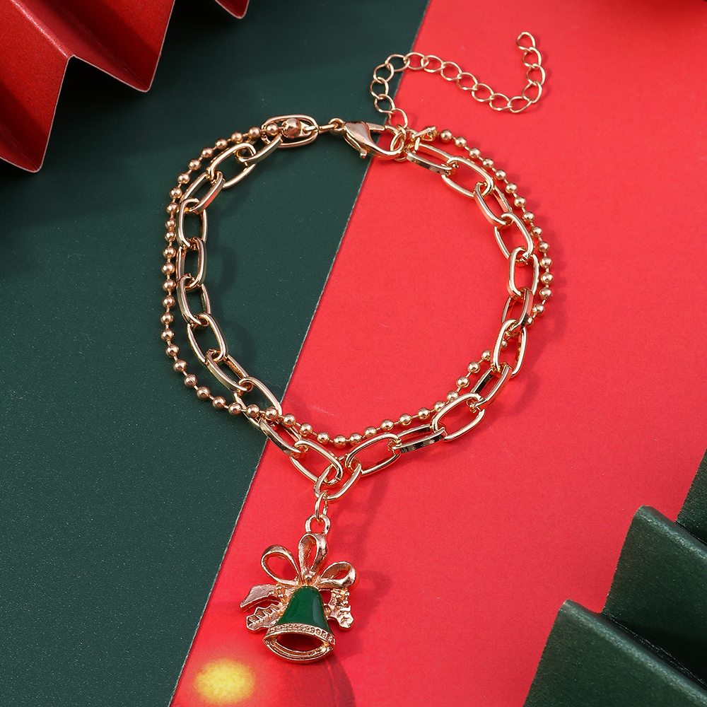 Fashion Christmas Tree Santa Claus Elk Alloy Women's Bracelets 1 Piece display picture 7