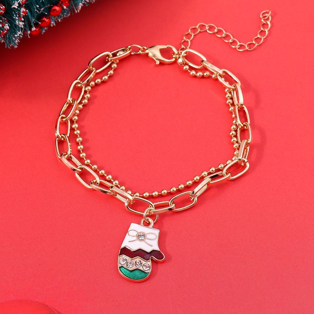 Fashion Christmas Tree Santa Claus Elk Alloy Women's Bracelets 1 Piece display picture 11