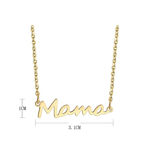 304 Stainless Steel 18K Gold Plated Simple Style Plating Letter Pendant Necklace display picture 7