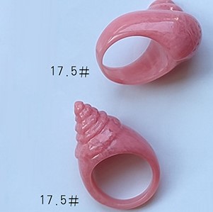 Simple Style Conch Resin Polishing Women's Rings 1 Piece display picture 8