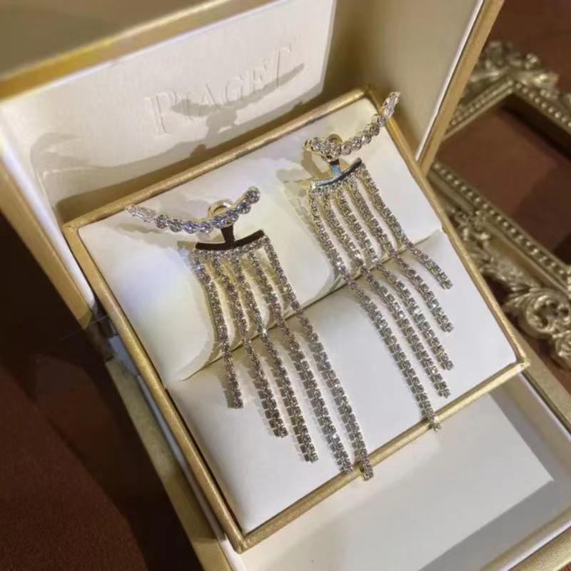 Moda Borla Aleación Embutido Diamante Artificial Mujeres Pendientes De Gota 1 Par display picture 4