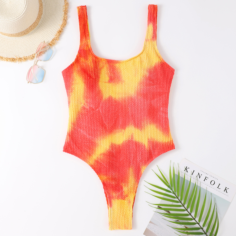 Women's Fashion Tie Dye Solid Color One Piece display picture 39