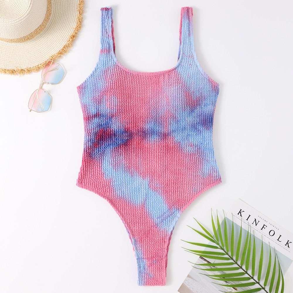 Women's Fashion Tie Dye Solid Color One Piece display picture 36