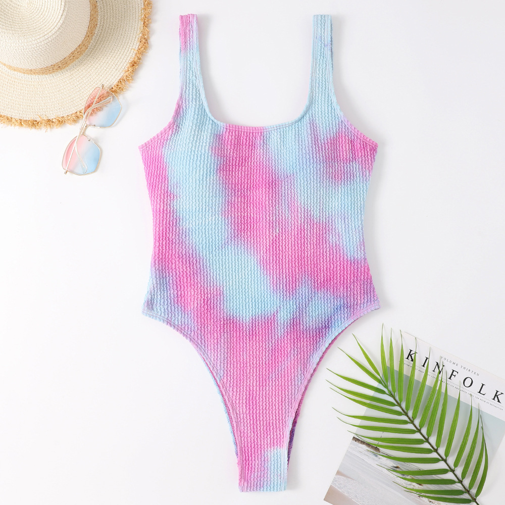 Women's Fashion Tie Dye Solid Color One Piece display picture 29