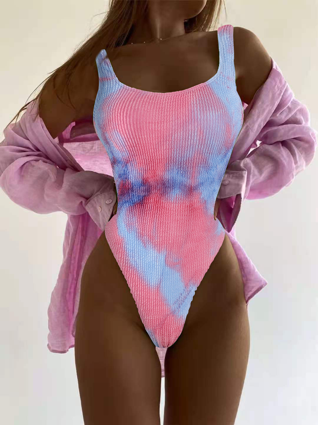 Women's Fashion Tie Dye Solid Color One Piece display picture 28
