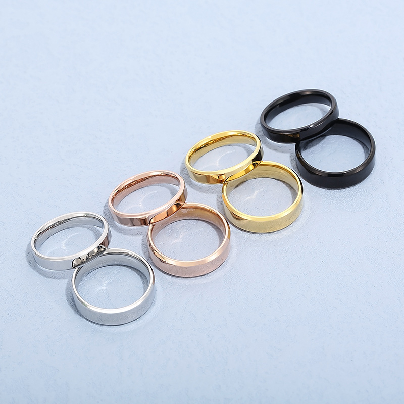 Fashion Solid Color Stainless Steel Polishing Rings 1 Piece display picture 16