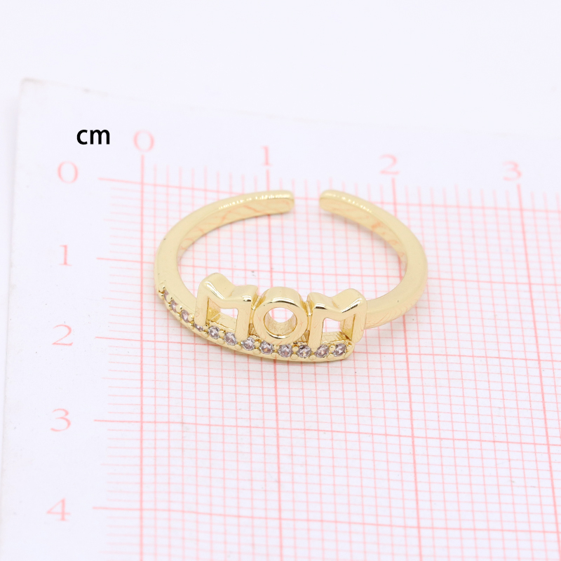 Elegant Triangle Crown Fish Tail Copper Plating Zircon Open Ring display picture 2