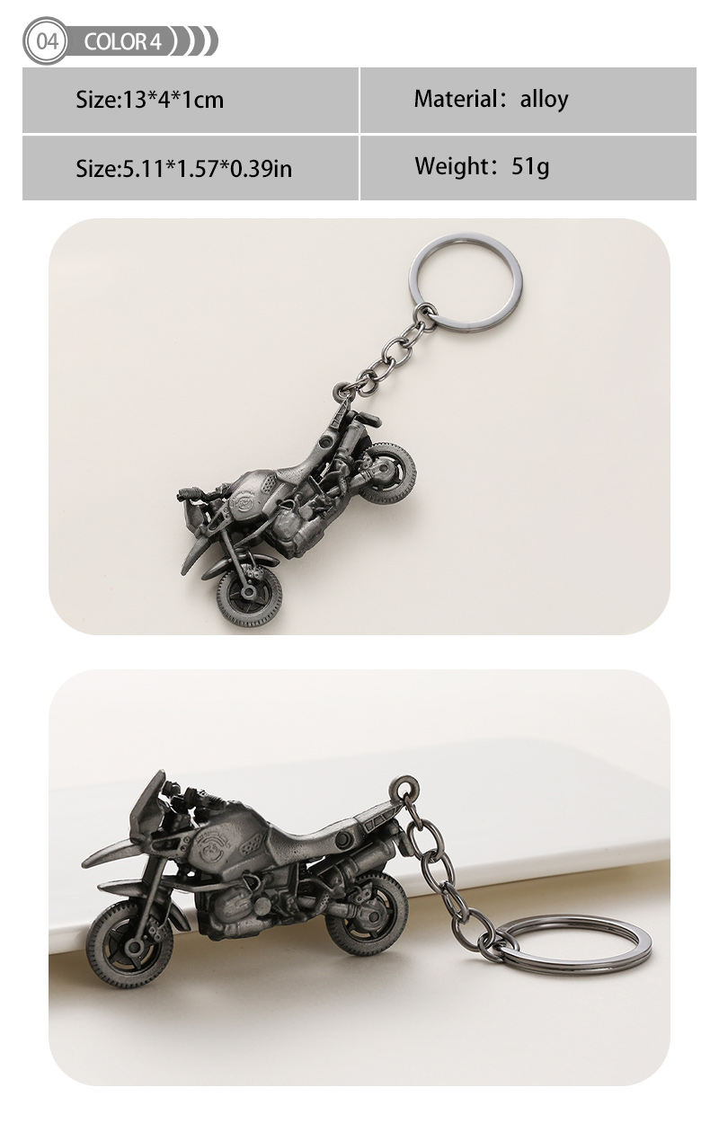 Simple Style Motorcycle Alloy Patchwork Keychain display picture 4
