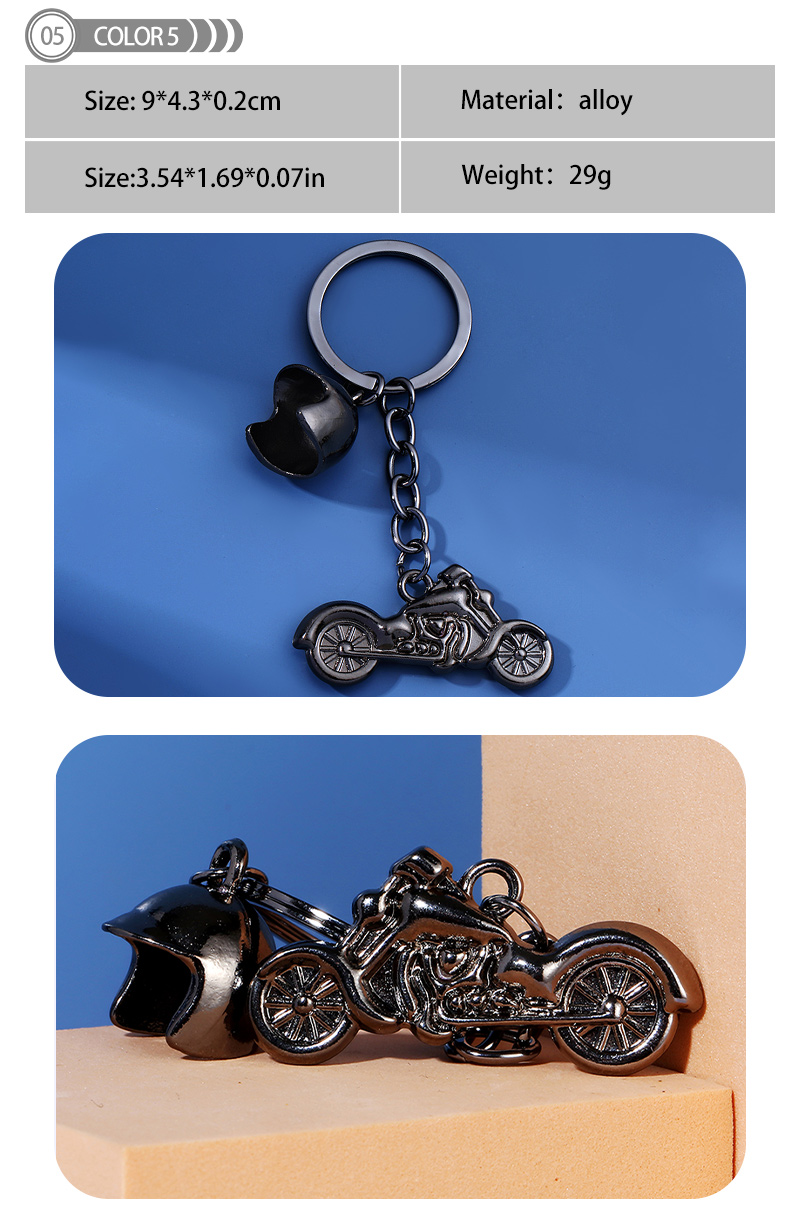 Simple Style Motorcycle Alloy Patchwork Keychain display picture 5