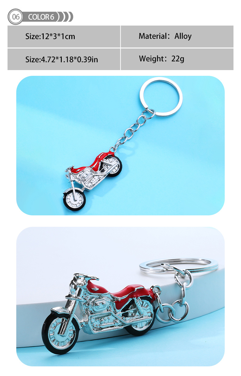 Simple Style Motorcycle Alloy Patchwork Keychain display picture 6