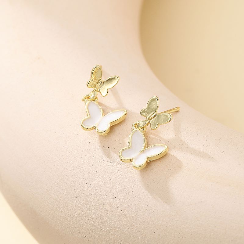 1 Pair Fashion Butterfly Alloy Women's Drop Earrings display picture 2