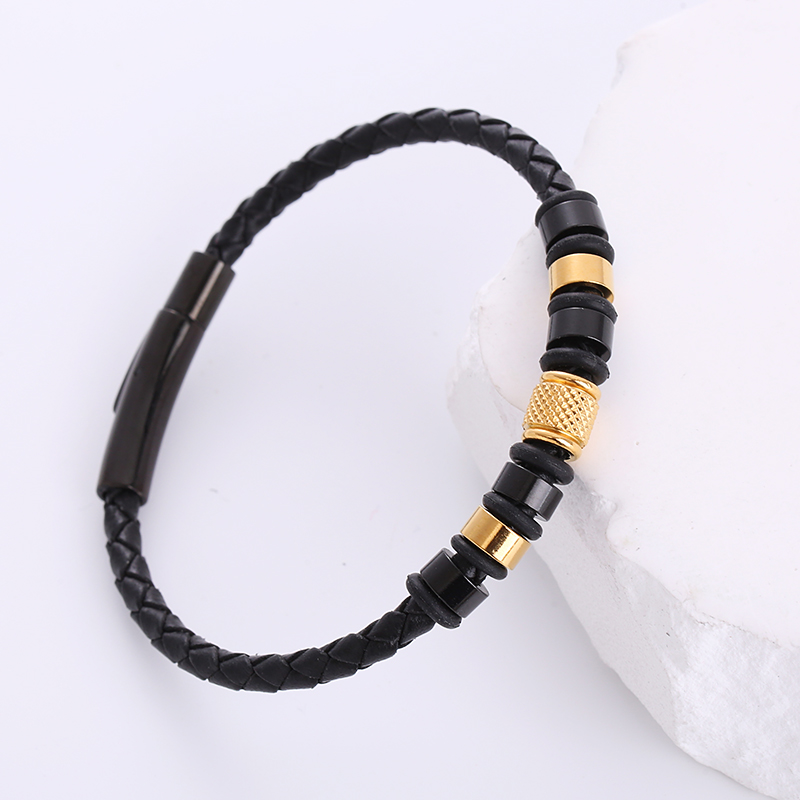 Fashion Stainless Steel Handmade Men's Bracelets display picture 2