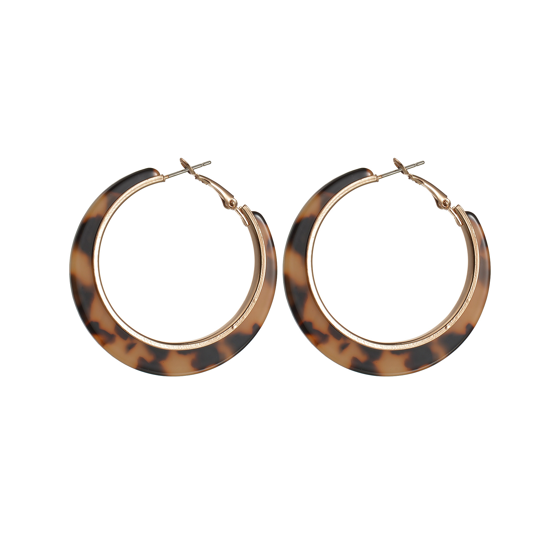 1 Pair Fashion Circle Acetic Acid Sheets Women's Hoop Earrings display picture 1