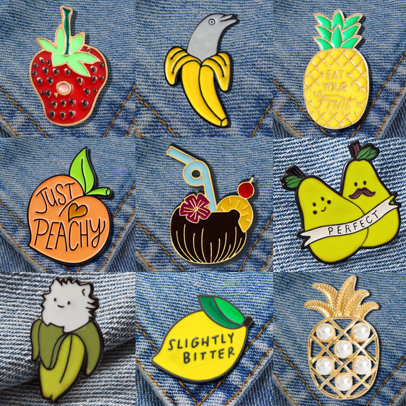Fashion Fruit Alloy Enamel Unisex Brooches display picture 1