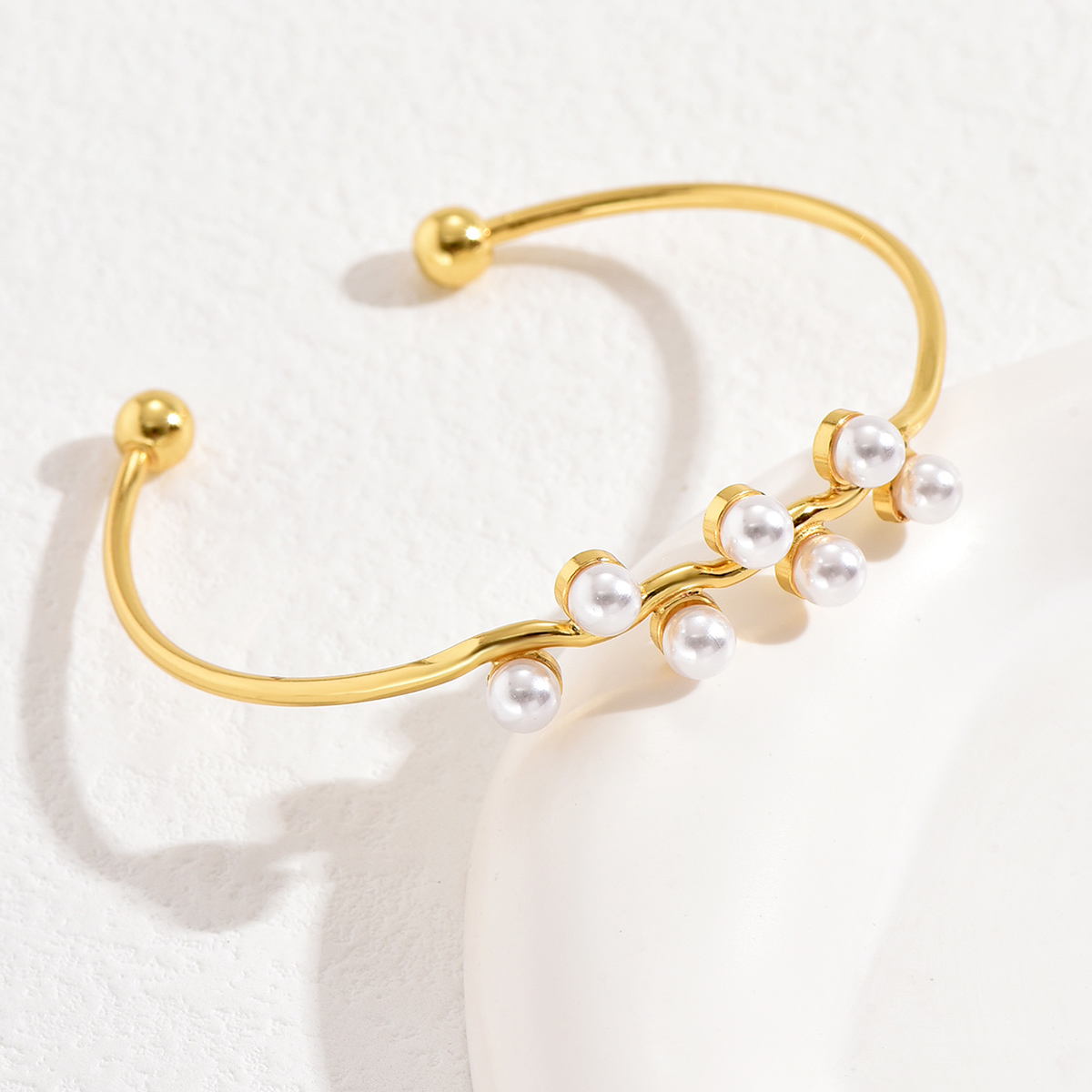 Style Simple Forme De Cœur Œil Le Cuivre Placage Perles Artificielles Zircon Bracelet 1 Pièce display picture 34