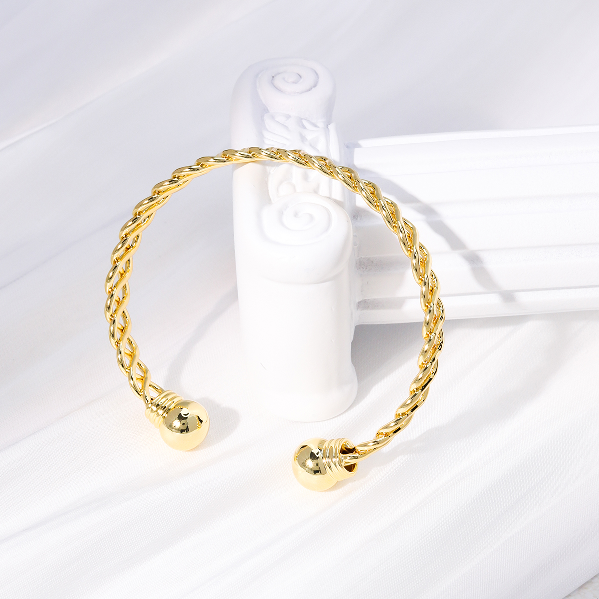 Style Simple Forme De Cœur Œil Le Cuivre Placage Perles Artificielles Zircon Bracelet 1 Pièce display picture 70