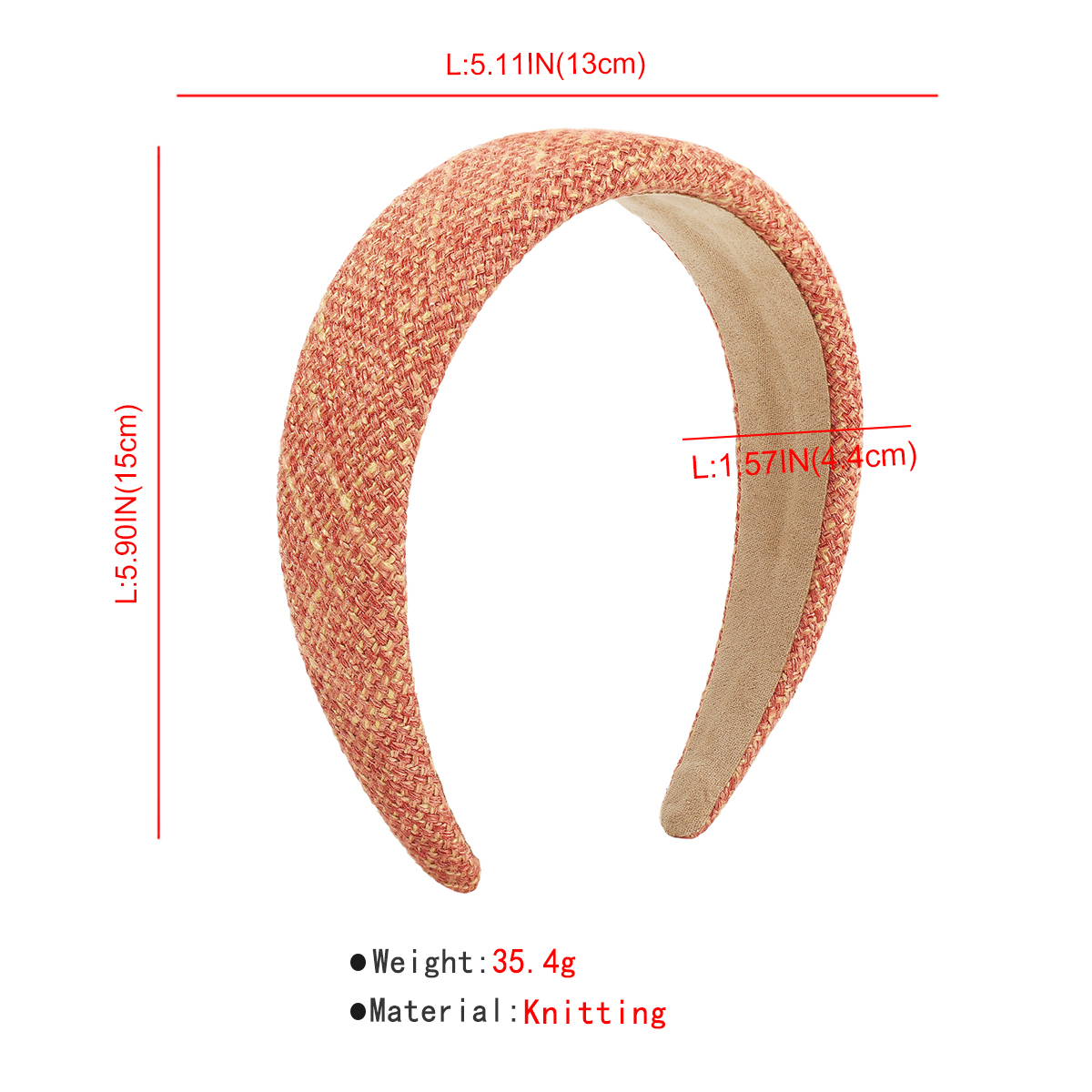 Women's Fashion Simple Style Solid Color Knit Rib-knit Hair Band display picture 10