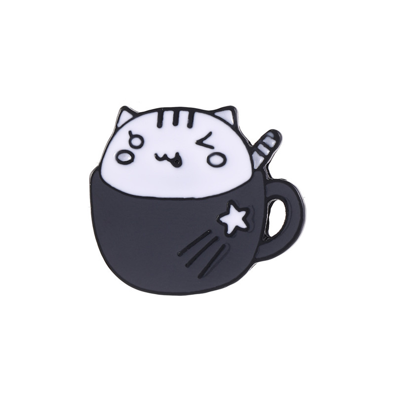 Cute Cat Alloy Enamel Unisex Brooches display picture 8
