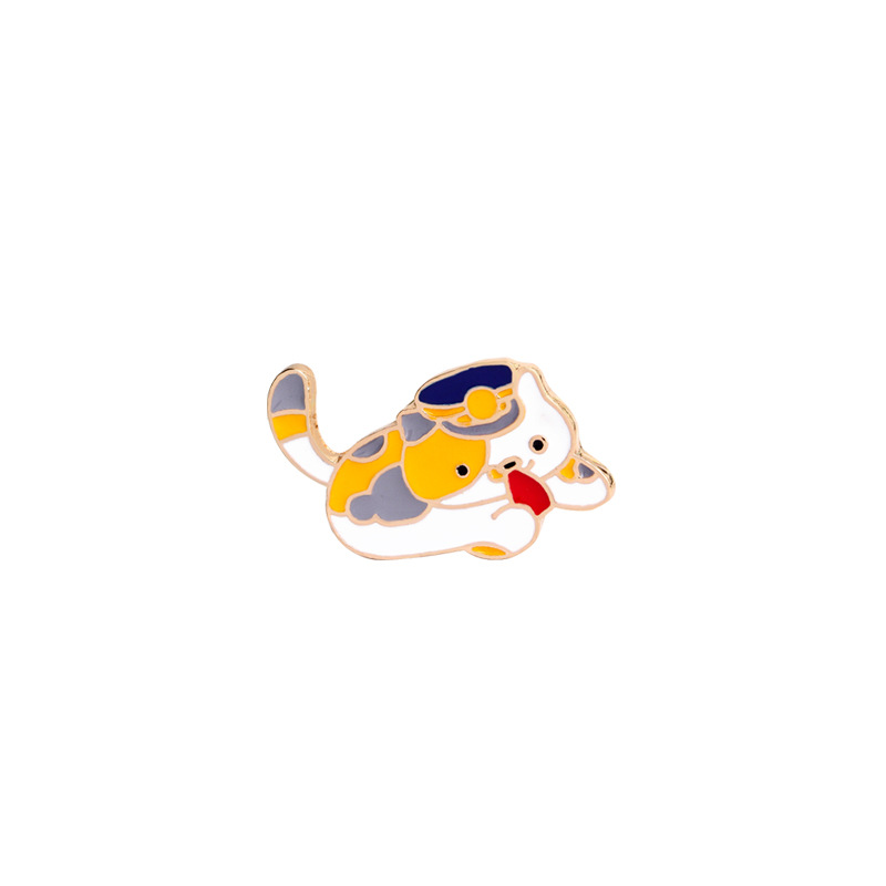 Cute Cat Alloy Enamel Unisex Brooches display picture 7