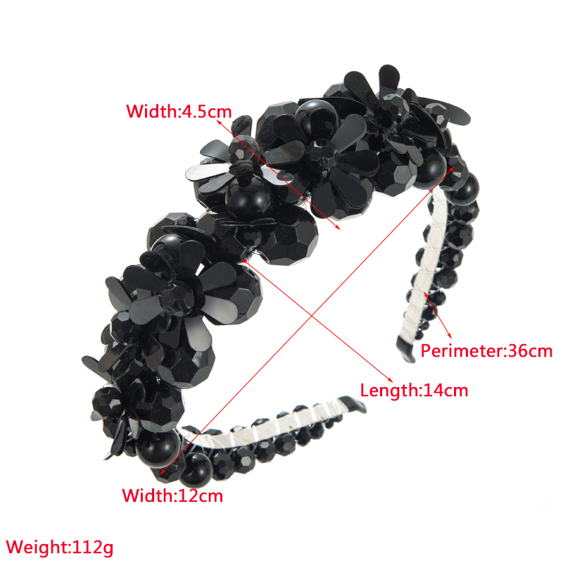Elegant Flower Cloth Inlay Crystal Hair Band display picture 1