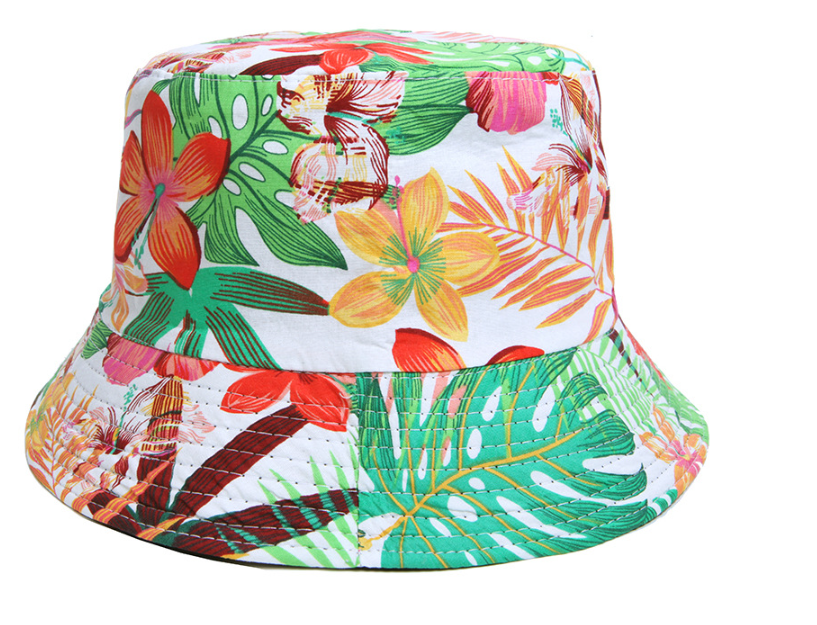 Unisex Casual Flower Printing Wide Eaves Bucket Hat display picture 3