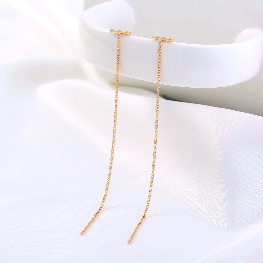 Fashion Geometric Copper Plating Ear Line 1 Pair display picture 2