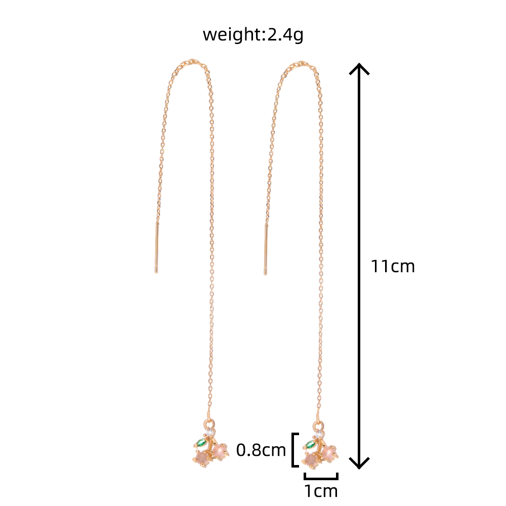 Fashion Geometric Copper Plating Ear Line 1 Pair display picture 10