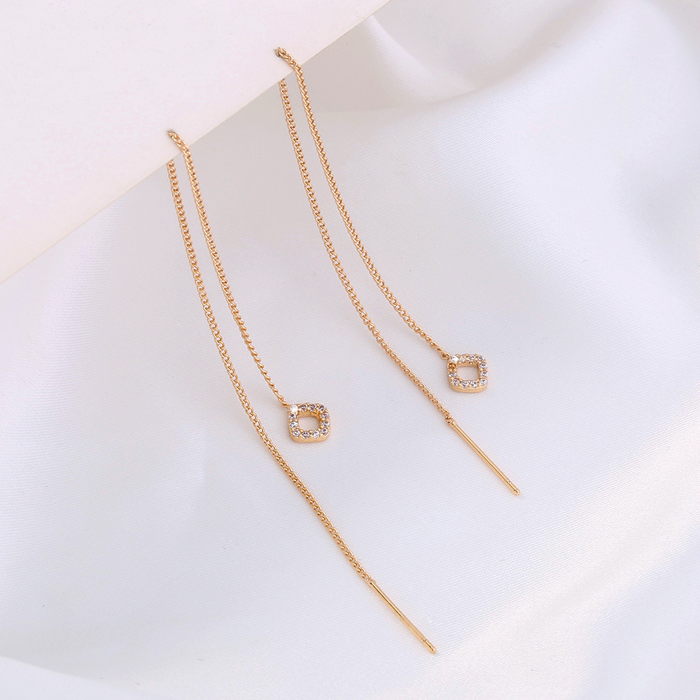 Fashion Geometric Copper Plating Ear Line 1 Pair display picture 14