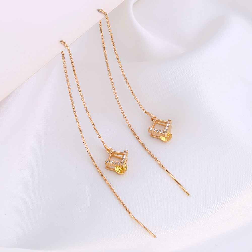 Fashion Geometric Copper Plating Ear Line 1 Pair display picture 20