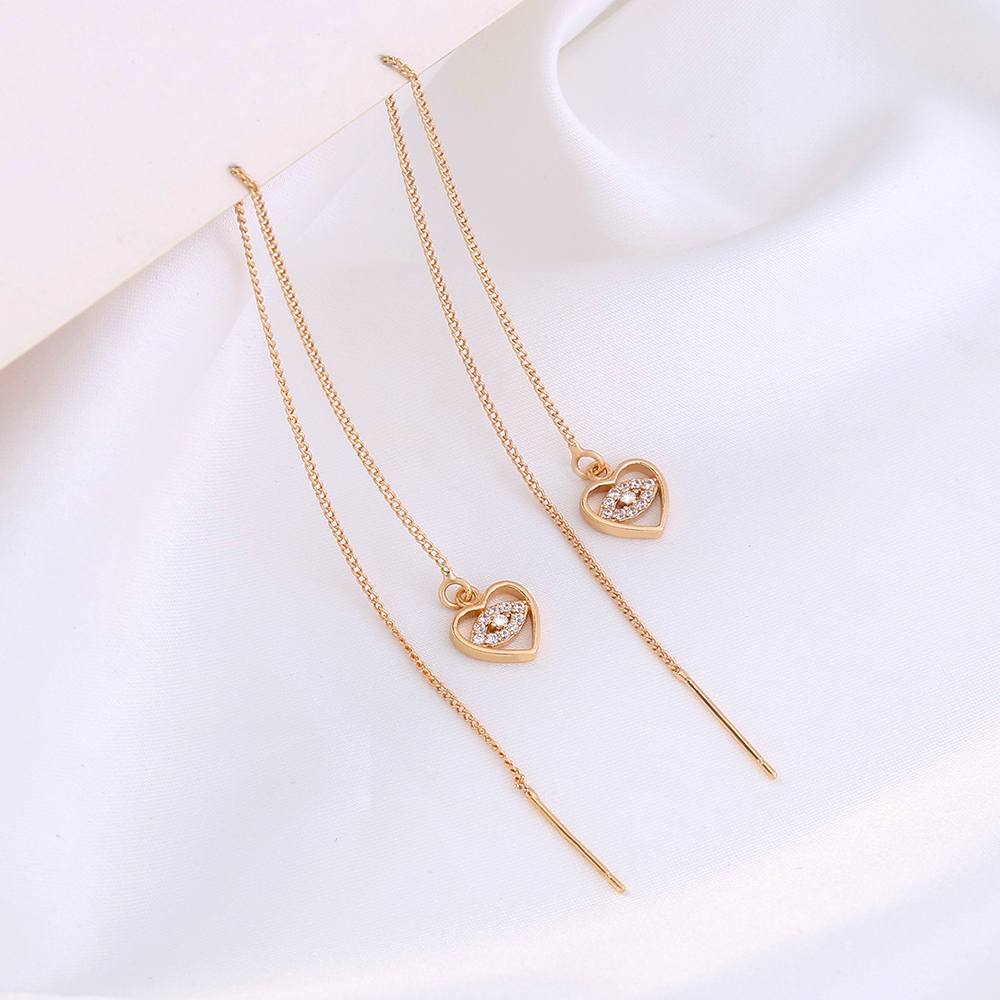 Fashion Geometric Copper Plating Ear Line 1 Pair display picture 24