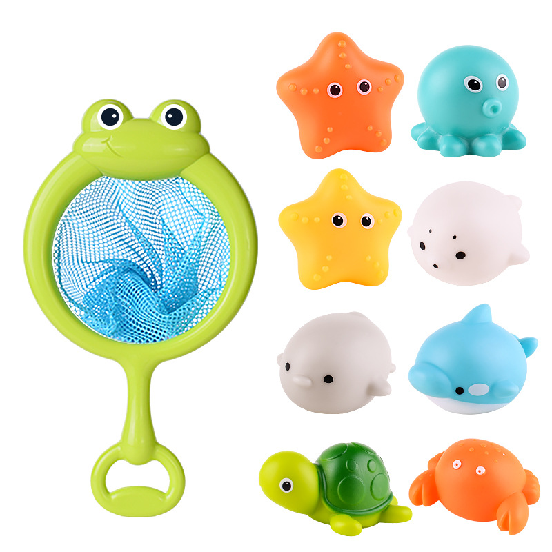 Cross-border Children's Baby Bath Induction Luminous Floating Animal Toys display picture 1