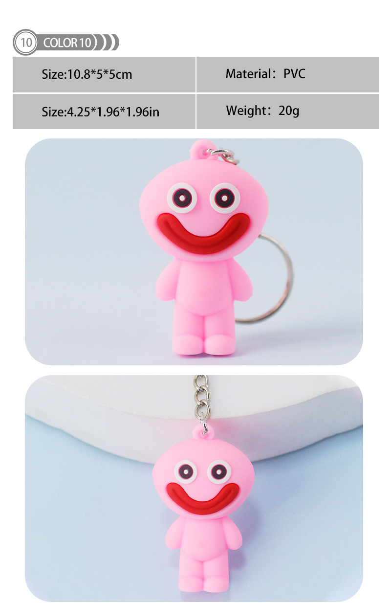 1 Piece Cute Simple Style Animal Cartoon Pvc Epoxy Bag Pendant Keychain display picture 7