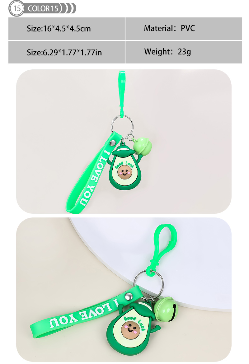 1 Piece Cute Simple Style Animal Cartoon Pvc Epoxy Bag Pendant Keychain display picture 10