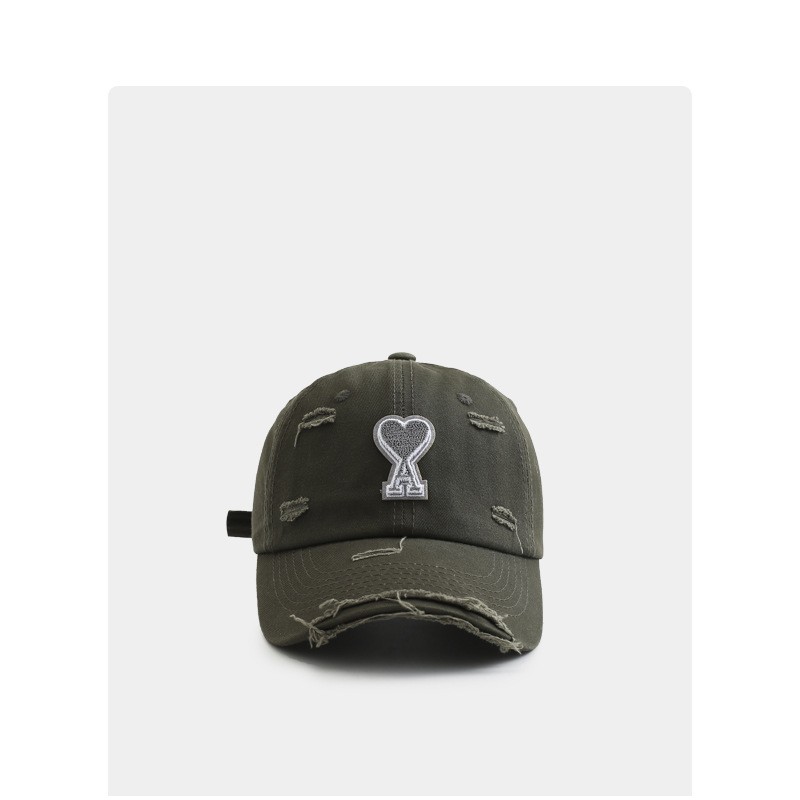 Mujeres Casual Letra Forma De Corazón Bordado Prensado Gorra De Beisbol display picture 1