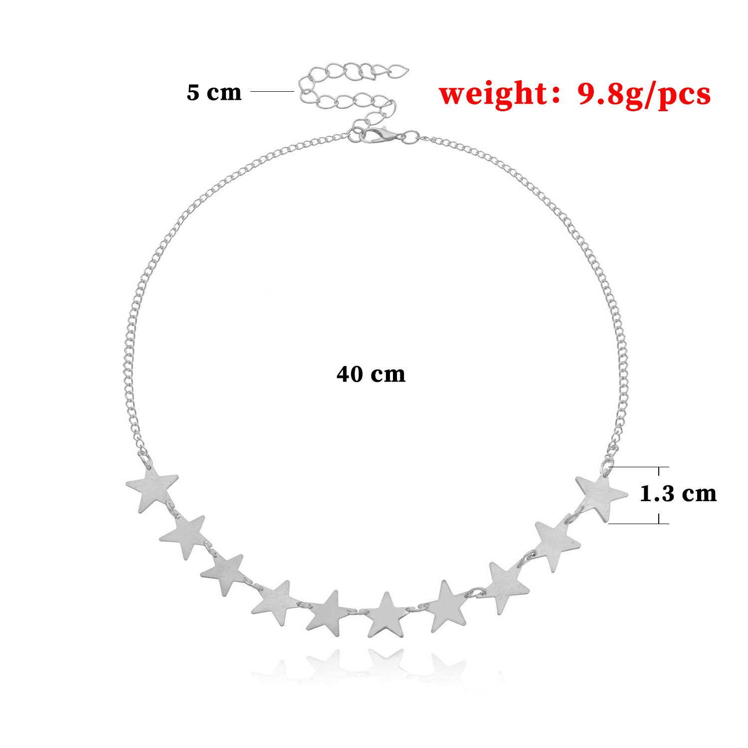 1 Piece Simple Style Star Alloy Plating Women's Choker display picture 2