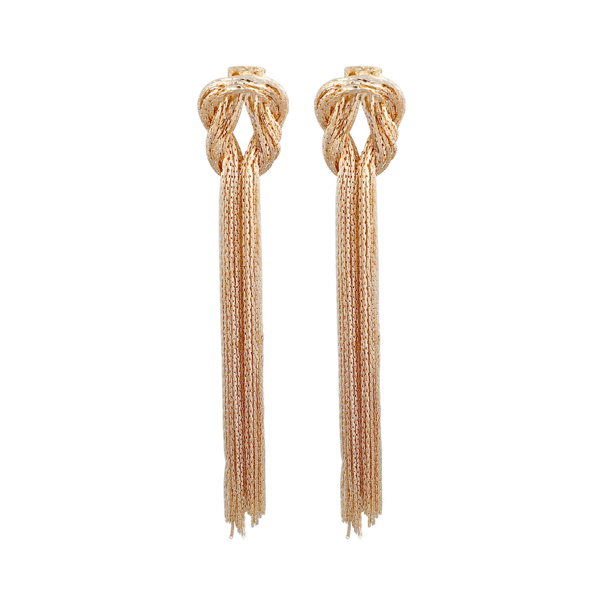 1 Pair Elegant Tassel Plastic Copper Women's Drop Earrings display picture 5