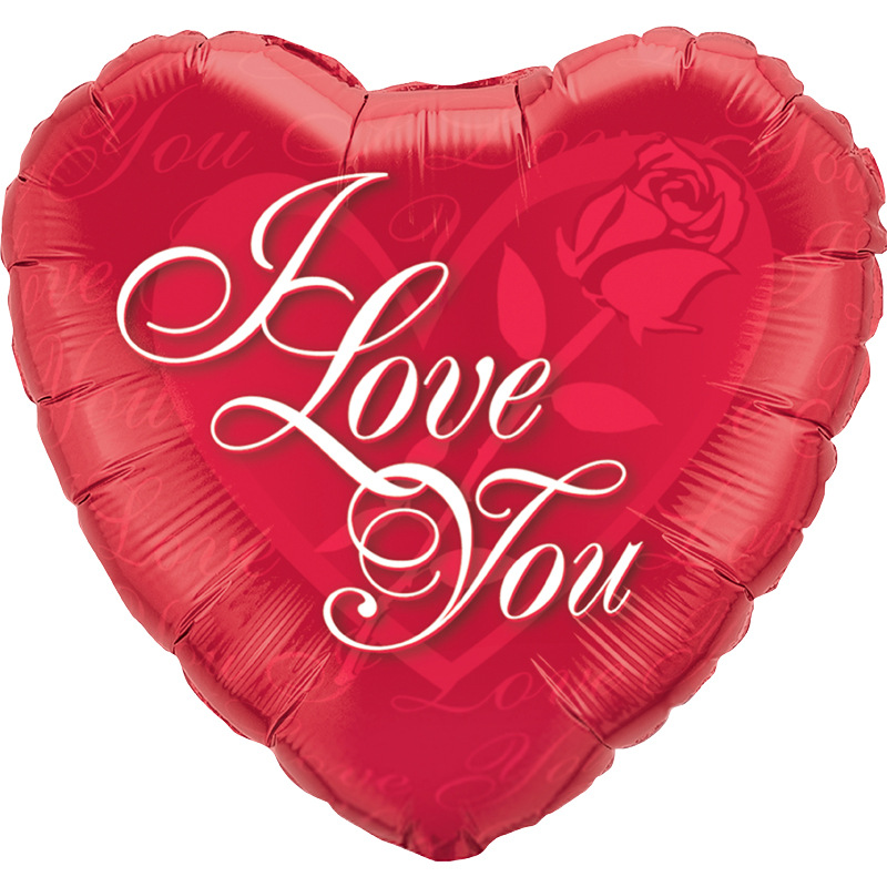 Valentine's Day Letter Heart Shape Aluminum Film Date Balloons 1 Piece display picture 3