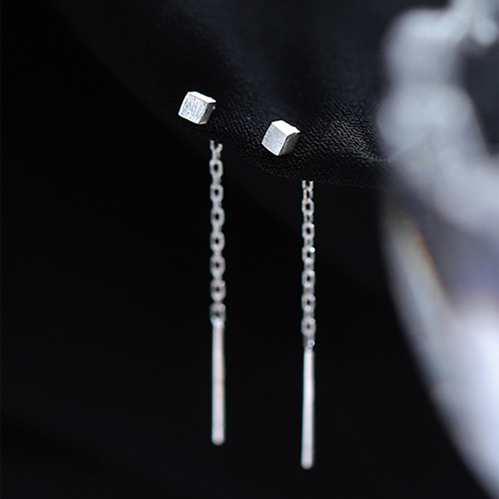 Simple Style Geometric Copper Plating Zircon Ear Line 1 Pair display picture 9