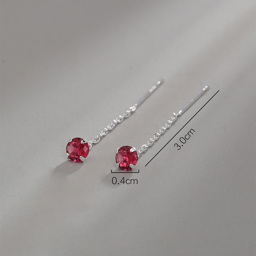 Simple Style Geometric Copper Plating Zircon Ear Line 1 Pair display picture 13
