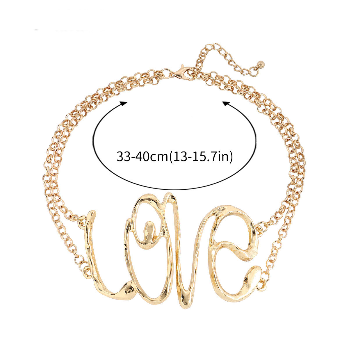 1 Piece Fashion Letter Alloy Plating Women's Necklace display picture 5