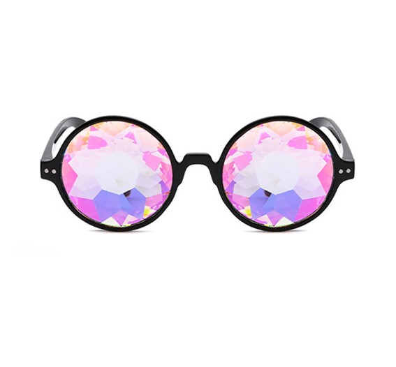 Fashion Color Block Resin Round Frame Full Frame Women's Sunglasses display picture 2
