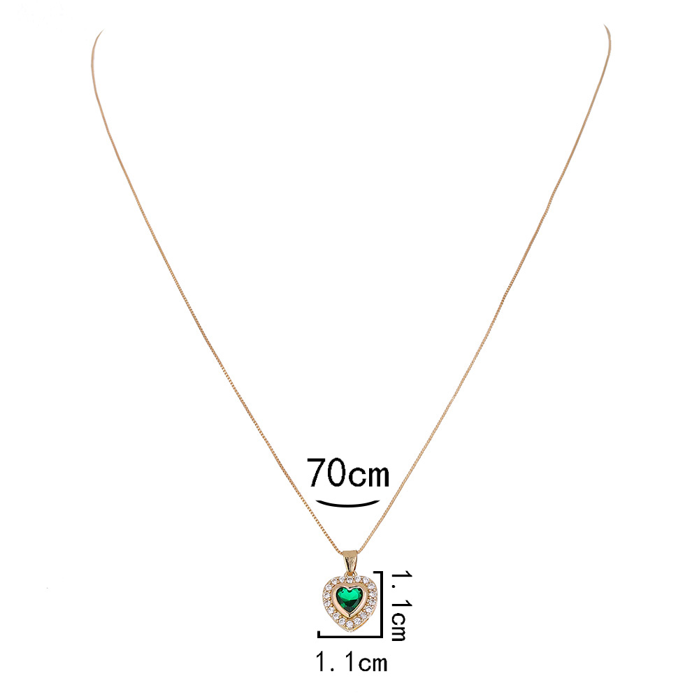 Fashion Water Droplets Flower Copper Inlay Resin Zircon Pendant Necklace 1 Piece display picture 23
