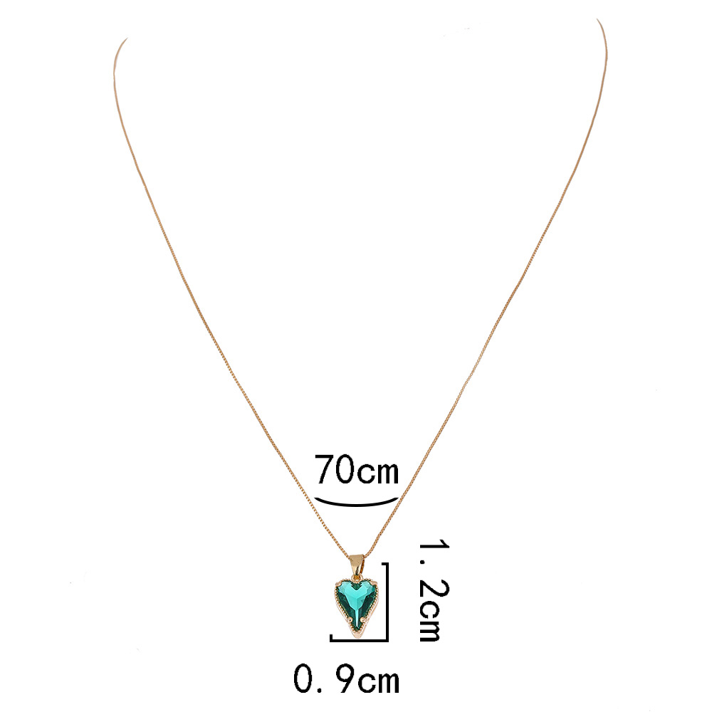 Fashion Water Droplets Flower Copper Inlay Resin Zircon Pendant Necklace 1 Piece display picture 26