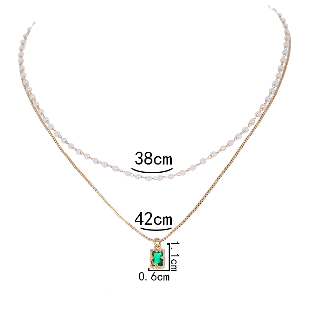Fashion Star Moon Copper Inlay Zircon Layered Necklaces 1 Piece display picture 22