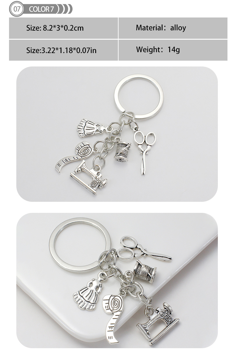 1 Stück Einfacher Stil Geometrisch Legierung Quaste Taschenanhänger Schlüsselbund display picture 8