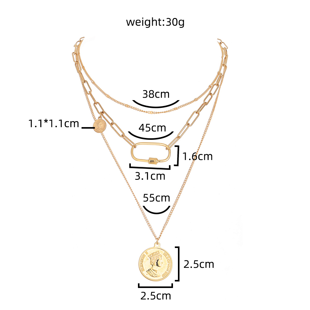 Fashion Star Moon Copper Inlay Zircon Layered Necklaces 1 Piece display picture 23