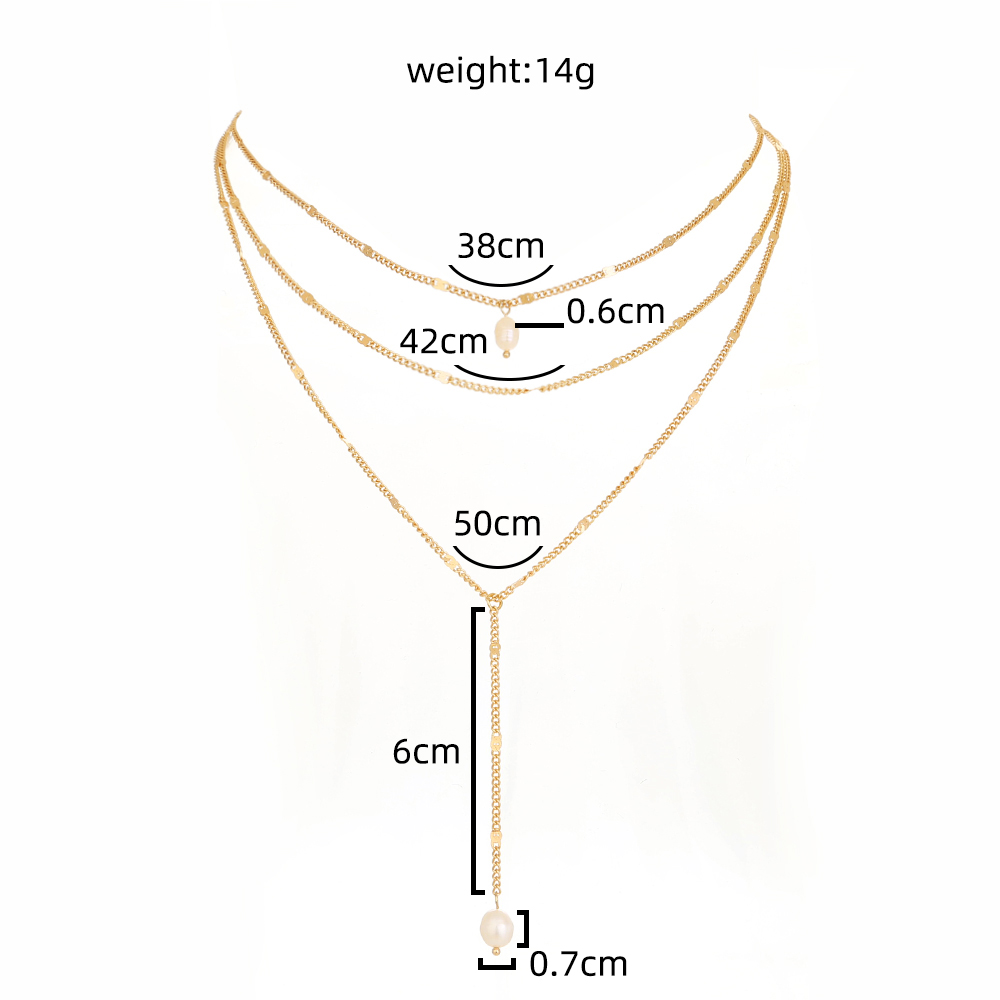Classic Style Star Moon Copper Plating Zircon Layered Necklaces 1 Piece display picture 7